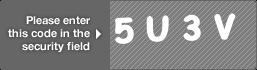 captcha code for visual authentication  number 5 letter U number 3 letter V