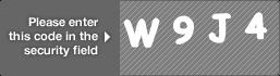 captcha code for visual authentication  letter W number 9 letter J number 4