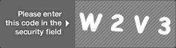 captcha code for visual authentication  letter W number 2 letter V number 3