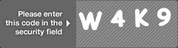 captcha code for visual authentication  letter W number 4 letter K number 9