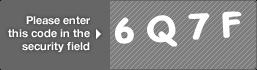 captcha code for visual authentication  number 6 letter Q number 7 letter F