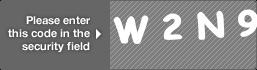 captcha code for visual authentication  letter W number 2 letter N number 9