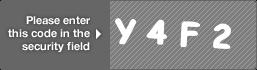 captcha code for visual authentication  letter Y number 4 letter F number 2