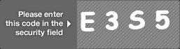 captcha code for visual authentication  letter E number 3 letter S number 5