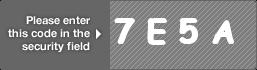 captcha code for visual authentication  number 7 letter E number 5 letter A