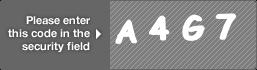 captcha code for visual authentication  letter A number 4 letter G number 7