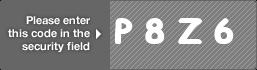 captcha code for visual authentication  letter P number 8 letter Z number 6