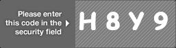 captcha code for visual authentication  letter H number 8 letter Y number 9