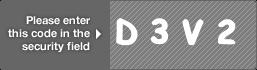 captcha code for visual authentication  letter D number 3 letter V number 2