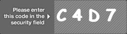 captcha code for visual authentication  letter C number 4 letter D number 7