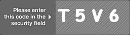 captcha code for visual authentication  letter T number 5 letter V number 6