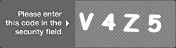 captcha code for visual authentication  letter V number 4 letter Z number 5