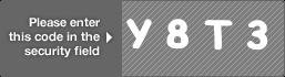 captcha code for visual authentication  letter Y number 8 letter T number 3