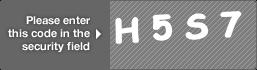 captcha code for visual authentication  letter H number 5 letter S number 7