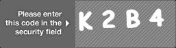 captcha code for visual authentication  letter K number 2 letter B number 4