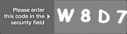 captcha code for visual authentication  letter W number 8 letter D number 7
