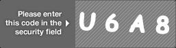 captcha code for visual authentication  letter U number 6 letter A number 8