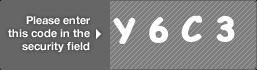 captcha code for visual authentication  letter Y number 6 letter C number 3