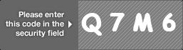 captcha code for visual authentication  letter Q number 7 letter M number 6