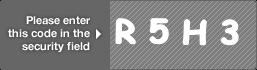 captcha code for visual authentication  letter R number 5 letter H number 3