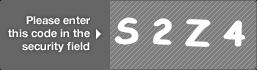 captcha code for visual authentication  letter S number 2 letter Z number 4